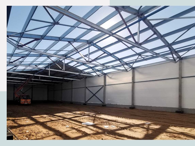 Строительство сенохранилищ в Светлограде