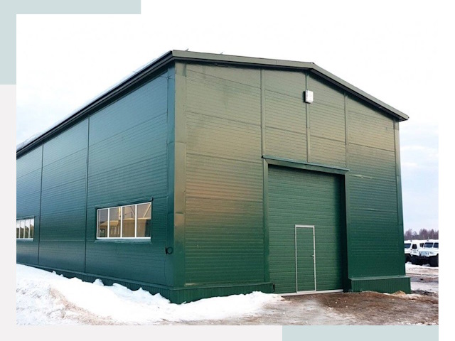 Двускатные ангары в Светлограде