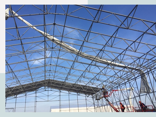 Шатровые ангары от 609 руб. в Светлограде и Ставропольском крае