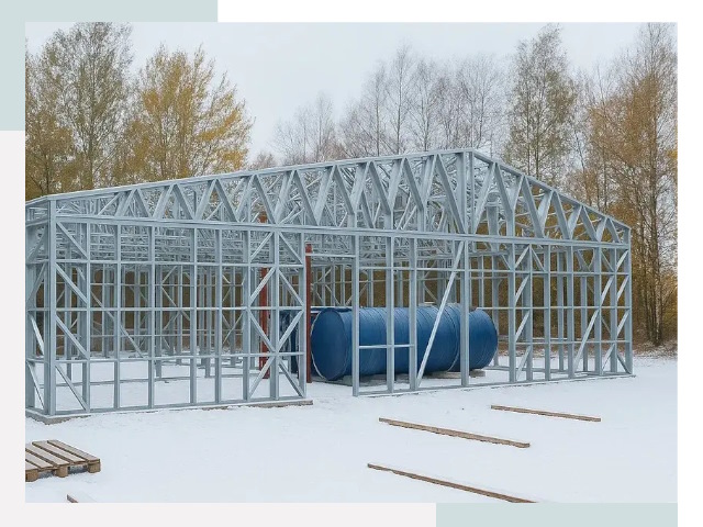 Металлические ангары в Светлограде