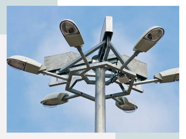 Монтаж осветительных мачт в Светлограде