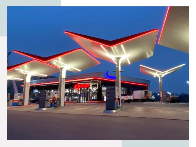 Навесы для АЗС в Светлограде