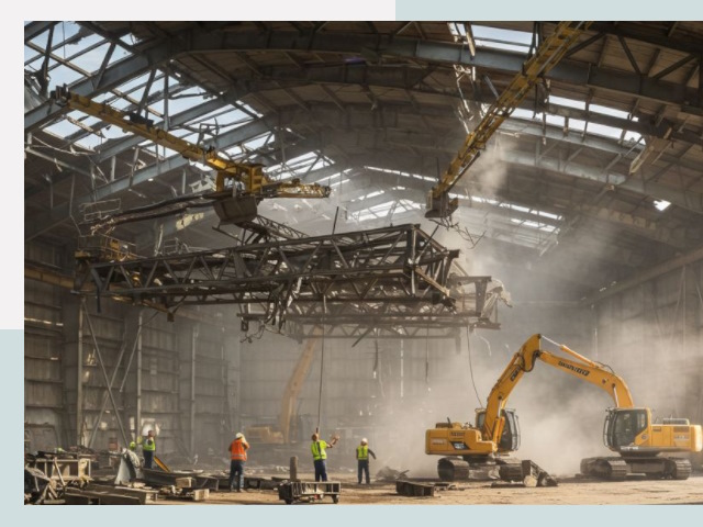 Демонтаж ангаров в Светлограде от 609 руб. за м²