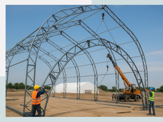 Монтаж ангаров в Светлограде от 609 руб. - Надежно и быстро